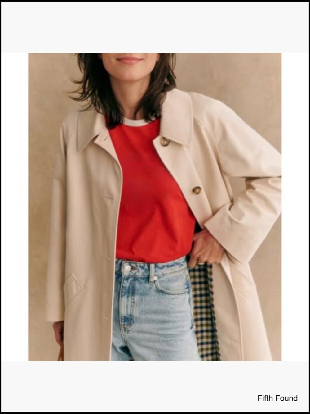 Long Trench Coat Single Breasted Oversized Windproof Fall Jacket - Picture 2 of 7
